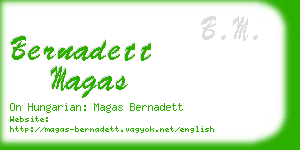 bernadett magas business card